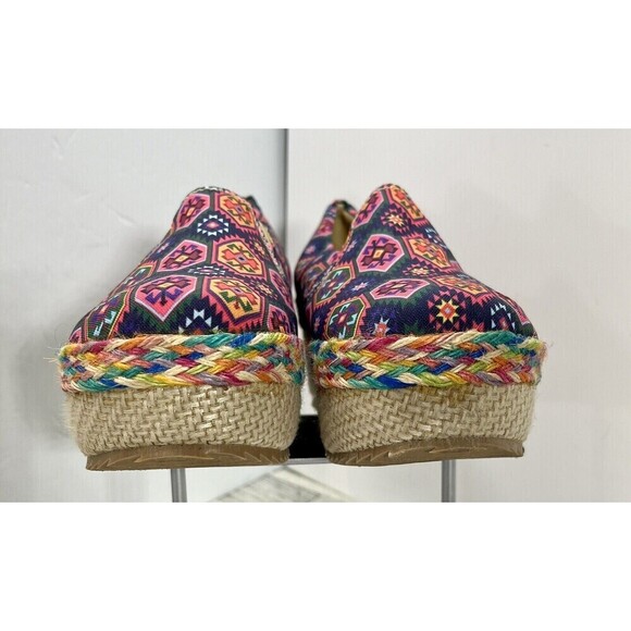 Filano Espadrilles Womens Aztec Southwestern Boho 7.5 Multicolor*Run Small - Picture 5 of 9